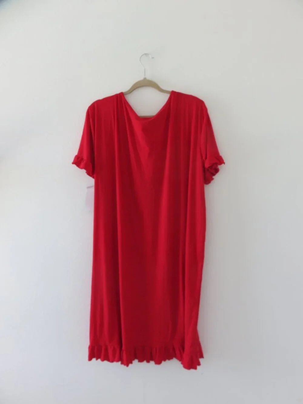 (#133) 5 More Minutes Red (I WOKE UP LIKE THIS FLAWLESS) PJ Night Gown one size